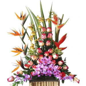 Arreglo Floral con Orquídeas en Cali | Arte y Flores