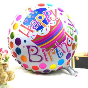 Globo metalizado sin Helio cumpleaños