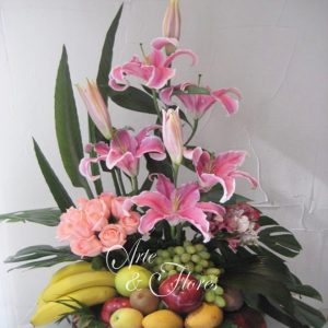 Arreglo Frutal Rosa