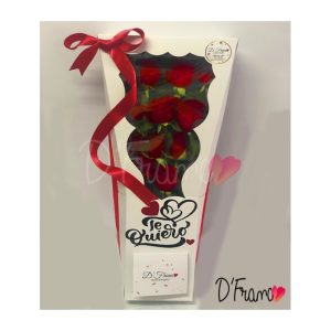 CAJA DE ROSAS DIA DE LA MUJER