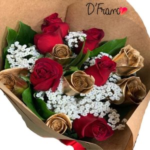 BOUQUET ROSAS AMOR Y AMISTAD