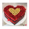 CAJA DE ROSAS CON CHOCOLATES FERRERO CALI