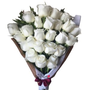 BOUQUET DE ROSAS BLANCAS CALI