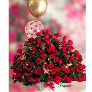 CANASTA DE ROSAS CALI
