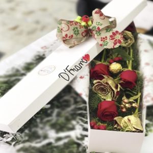 Caja de rosas navidad Cali