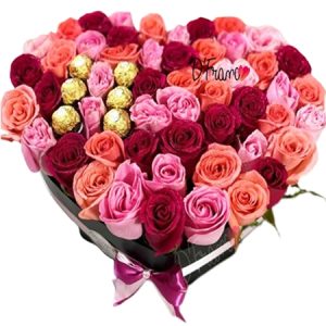 Corazón de rosas Cali