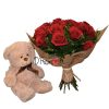 bouquet de rosas con peluche Cali