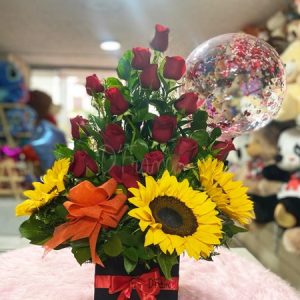 Arreglo floral con girasoles Cali