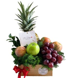 Arreglo floral con frutas Cali