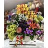 Arreglo frutal con flores Cali