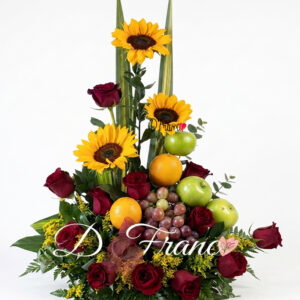 Arreglo Floral con Frutas Cali