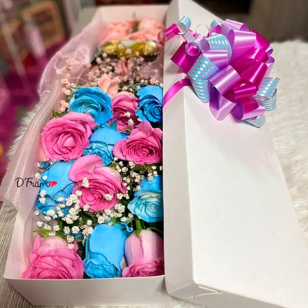 Caja de rosas