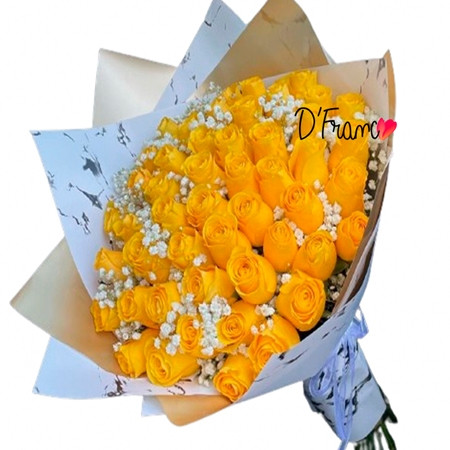 Bouquet de rosas amarillas cali