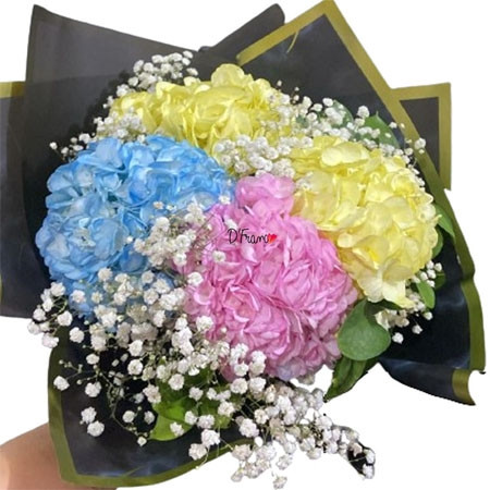 Bouquet de hortensias lindo
