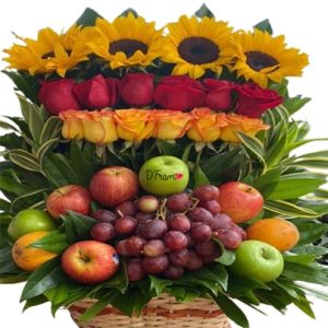 Arreglo Floral Con Frutas Cali