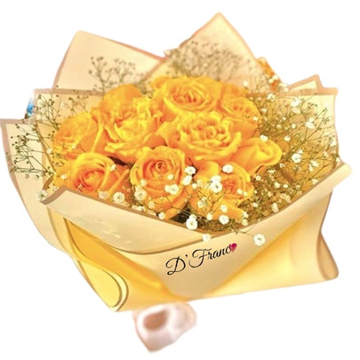 Bouquet de rosas amarillas Cali