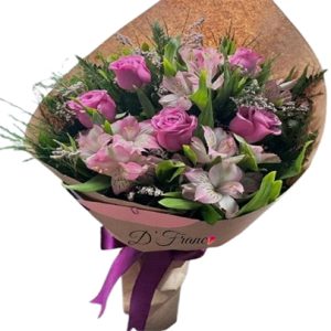 Bouquet de rosas y astromelias Cali