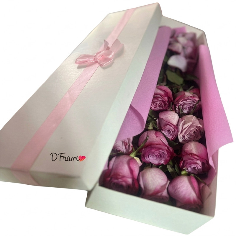 Caja de Rosas Rosadas en Cali | Arte y Flores