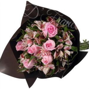 Ramo de Rosas Rosadas y Astromelias en Cali | Arte y Flores