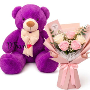 Oso de Peluche Morado