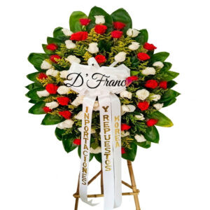 funebre de rosas rojas