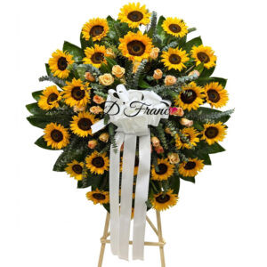 Corona Fúnebre de Girasoles